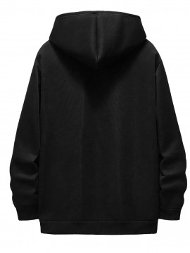 Trumpkin Halloween Graphic Hoodie, Cotton Blend Casual Knit Fabric, Regular Fit, Hooded Sweatshirt with Slight Stretch, with Pocket Detail, for Men'S Funny Retro Print Streetwear