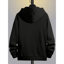 Men's Fashion Cross Print Long Sleeve Hoodie - Classic Zip-Up Design, Casual Style, Ideal For Fall And Winter Men's Fashion Cross Print Long Sleeve Hoodie - Classic Zip-Up Design, Casual Style, Ideal For Fall And Winter