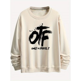 OTF printed hoodie, casual round neck pullover hoodie, long sleeves, suitable for spring and autumn, comfortable and fitted OTF printed hoodie, casual round neck pullover hoodie, long sleeves, suitable for spring and autumn, comfortable and fitted