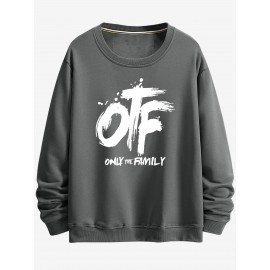 OTF printed hoodie, casual round neck pullover hoodie, long sleeves, suitable for spring and autumn, comfortable and fitted OTF printed hoodie, casual round neck pullover hoodie, long sleeves, suitable for spring and autumn, comfortable and fitted