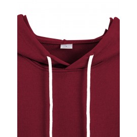 1pc Dr Pepper Print Men'S Casual Hoodie - Cozy Long Sleeve Pullover with Hood, Polyester Fabric, Regular Fit, Stretchy, for Autumn/Winter 1pc Dr Pepper Print Men'S Casual Hoodie - Cozy Long Sleeve Pullover with Hood, Polyester Fabric, Regular Fit, Stretchy, for Autumn/Winter