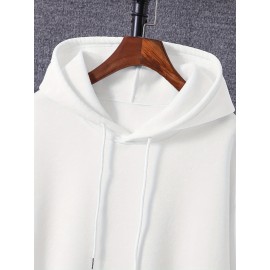 Men's Casual Hoodie with Unique Print Design - Soft Polyester, Machine Washable, Loose Fit Pullover with Kangaroo Pocket Men's Casual Hoodie with Unique Print Design - Soft Polyester, Machine Washable, Loose Fit Pullover with Kangaroo Pocket