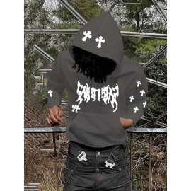 Men's Casual Hoodie with Unique Print Design - Soft Polyester, Machine Washable, Loose Fit Pullover with Kangaroo Pocket Men's Casual Hoodie with Unique Print Design - Soft Polyester, Machine Washable, Loose Fit Pullover with Kangaroo Pocket